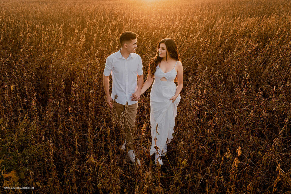 Pré wedding no campo